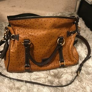 Dooney & Bourke Ostrich Florentine Bag and wallet